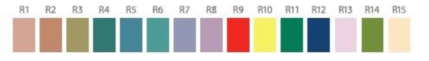 cores selecionadas do IRC