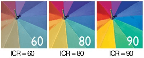 guarda - chuva colorido em diferentes escalas de cor 